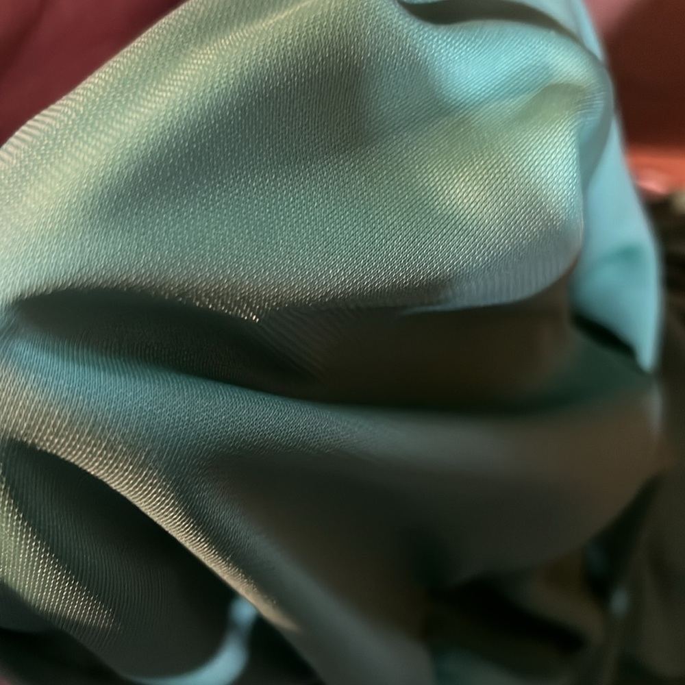 Zara green draped tulle dress NWT - Picture 6 of 6